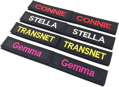 Miniatura 5 de kamao Parche bordado con nombre personalizado, 2 piezas de parches personalizados para chaqueta de motocicleta, etiqueta táctica de nombre moral