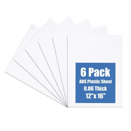 Miniatura 17 de Kinlink - Lámina de plástico ABS negra de 8" x 12" x 0.04" flexible, moldeable, con alta resistencia al impacto y alta resistencia a la tracción