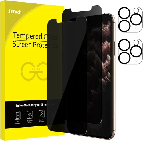 Miniatura 26 de JETech - Protector de pantalla de privacidad para iPhone 17 Pro de 6,3 pulgadas con protector de lente de cámara, película de vidrio templado