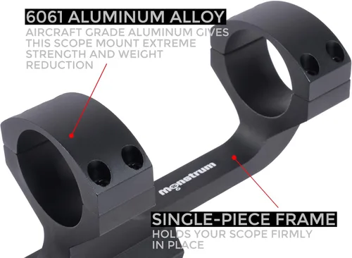 Miniatura 6 de Monstrum Soporte de alcance Picatinny en voladizo de la serie Slim Profile Negro