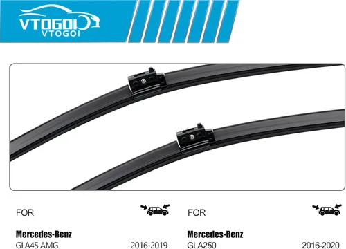 Miniatura 3 de VTOGOI Juego de escobillas limpiaparabrisas con escobillas traseras para Mercedes-Benz GLA250 2016-2020, repuestos para limpiaparabrisas