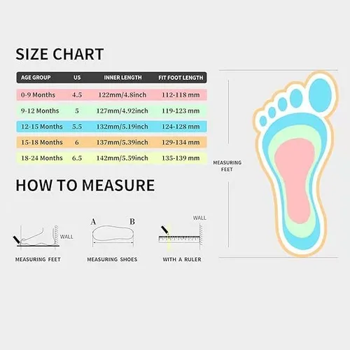 Miniatura 2 de Baby Shoes Sneakers Walking Shoes Slippers for Baby Boy Baby Girl Infant Toddler Wide Toe Box Slip On Non-Slip First Walker Shoe