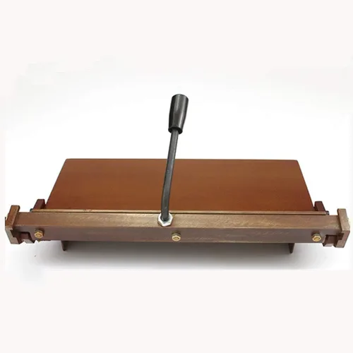 Miniatura 3 de MXBAOHENG Máquina plegable de cuero manual para pegar y arrugar, herramienta de carpeta de borde lineal, máquina de doblado de bordes para bolso