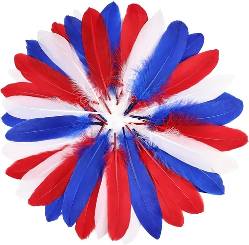 Miniatura 22 de FeelfunFeather 120 piezas de plumas de ganso gris natural de 6-8 Pulgadas 15-20cm, plumas decorativas a granel para manualidades DIY, cosplay