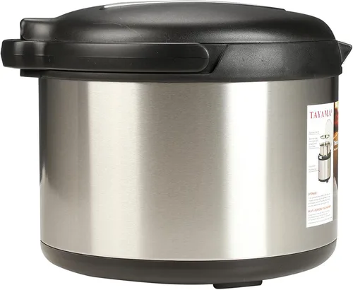 Miniatura 7 de Tayama Olla térmica de acero inoxidable, negro, 5 cuartos de galón.