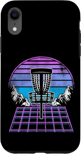 Miniatura 24 de Disco Golf Basket 90s Synthwave Sunset Retrowave Frisbee Golf Case para iPhone 15