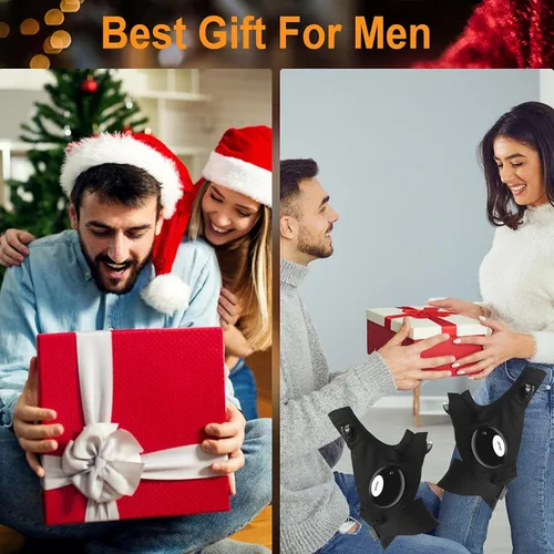 Miniatura 5 de Guantes de linterna LED, regalos de calcetines de Navidad, regalos para hombres, regalos de elefante blanco para adultos, hombres, papá, cumpleaños