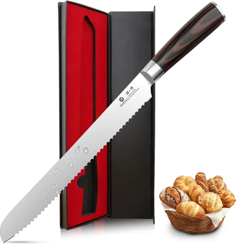 Miniatura 11 de imarku Cuchillo de chef profesional japonés de 8 pulgadas, cuchillo de pelar de acero inoxidable de alto carbono, mango ergonómico, afilado, borde