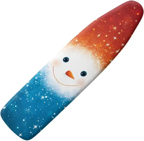 Miniatura 24 de Funda floral a prueba de arañazos para tablas de planchar de tamaño estándar, reflectante, con 3 ganchos y bucles para decoración de tablas de 15 x