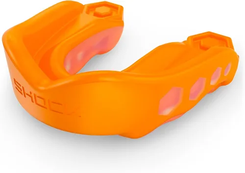 Miniatura 11 de Shock Doctor Gel Max - Protector bucal, protección resistente y ajuste personalizado, juvenil, frambuesa azul