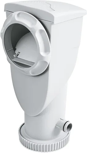 Funsicle SkimmerPlus 1000 GPH Bomba de filtro y sistema de skimmer 2 en 1 con abrazaderas y manguera de 1.5 pulgadas para piscinas sobre el suelo