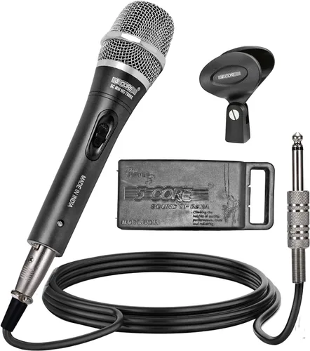 Miniatura 13 de 5 CORE Micrófono cardioide dinámico para canto de karaoke Micrófono profesional con cable XLR para escenario y estudio con imán de neodimio - ND 58