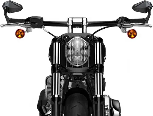 FENRIR Espejo de motocicleta con adaptador para Sportster Iron883 Iron1200 Cuarenta y ocho Dyna Softail Hammer Kingpin Vegas Jackpot Boulevard M90