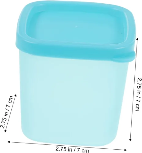Miniatura 5 de BESTonZON Tarro casero redondo apilable, 9 unidades, para almacenamiento de sorbetes de terrario, postre de alimentos, yogur, congelador, portátil