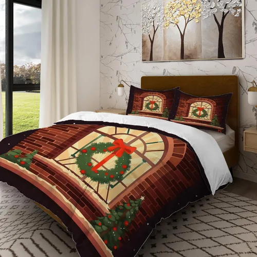 Miniatura 16 de Batmerry American Election Man Twin Size 100% Cotton Duvet Cover Sets, Yellow Hair Suit Green Background Bedding Set with Zipper Closure Corner