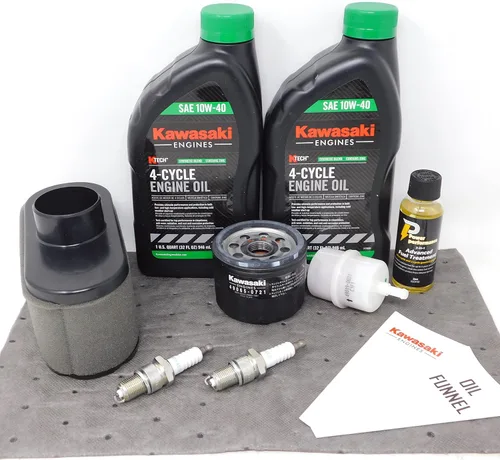 Miniatura 2 de Kit de mantenimiento Kawasaki 99969-6543 10W-40 para FR651V FR691V FR730V Todos los FS con tratamiento de combustible