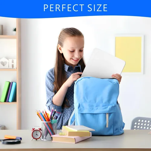 Miniatura 7 de Pizarra pequeña de borrado en seco de 9 x 12 pulgadas (paquete de 2) - Mini pizarra blanca para niños y estudiantes, pizarra blanca portátil