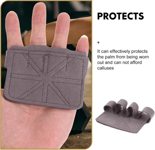 Miniatura 7 de INOOMP Guantes de entrenamiento, 1 par de guantes de entrenamiento antideslizantes para levantamiento de pesas, ligeros, protectores de palma