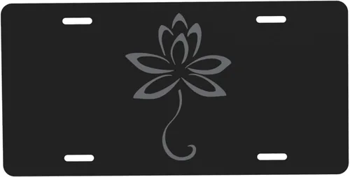Placa de matrícula decorativa de Lotus para automóvil, etiqueta de tocador, placa de metal para automóvil, placa de aluminio novedosa para hombres,