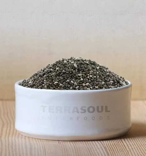 Miniatura 3 de Terrasoul Superfoods Semillas orgánicas de chía negra, 2.5 libras, superalimento lleno de nutrientes para energía, pudines, batidos y hornear