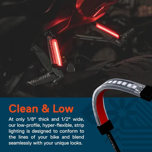 Miniatura 5 de Juego de 2 tiras de luz LED ámbar de 5.0 pulgadas [luces direccionales y de circulación] [IP68 resistente al agua] [15 LED] iluminación brillante