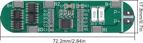 Miniatura 2 de Alinan 6 unids 4S 14.4V 14.8V 16.8V 5A 18650 placa de protección de batería de litio Protección contra sobrecarga BMS Módulo de circuito PCB