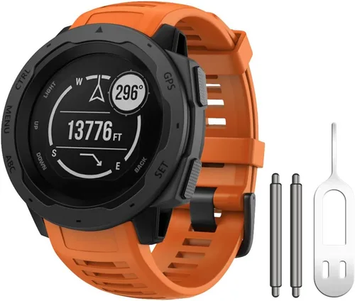 Miniatura 18 de NotoCity Correa de repuesto para Garmin Instinct, correa de repuesto de silicona suave, solo compatible con Instinct Sports GPS Smart Watch