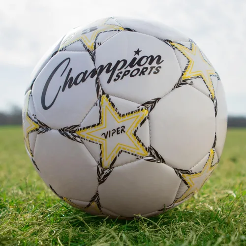 Miniatura 4 de Champion Sports Balón de fútbol Viper - Pelota de entrenamiento de TPU suave al tacto en tamaños 3,4,5 para jugar en interiores y exteriores