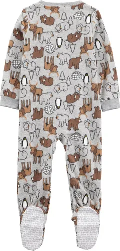 Miniatura 25 de Simple Joys by Carter's - Pijama de forro de vellón resistente al fuego para niños pequeños y bebés, holgada, con pies, paquete de 3