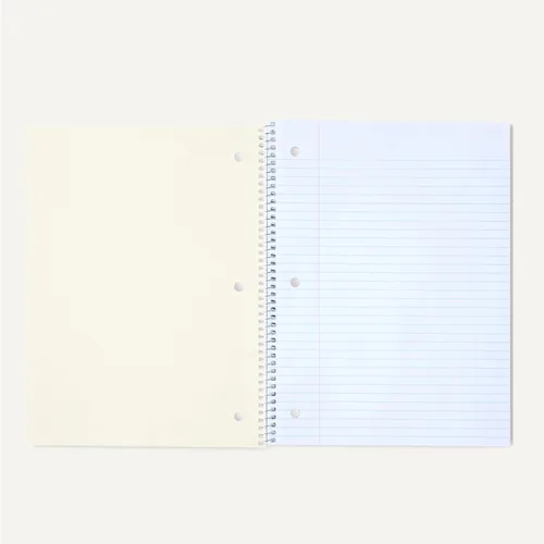Miniatura 4 de Amazon Basics Cuadernos espirales con rayas universitarias, 70 hojas, 8 x 10.5 pulgadas, páginas perforadas, varios colores sólidos primarios