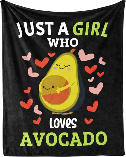 Miniatura 13 de Manta de aguacate – suave, mullida y cálida – Manta pequeña de 30 x 40 pulgadas para sofá, oficina, verde lindo regalo para niñas y niños