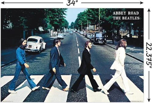 Miniatura 2 de Trends International Beatles-Abbey Road - Póster de pared, 22.375 x 34 pulgadas, versión sin marco, dormitorio