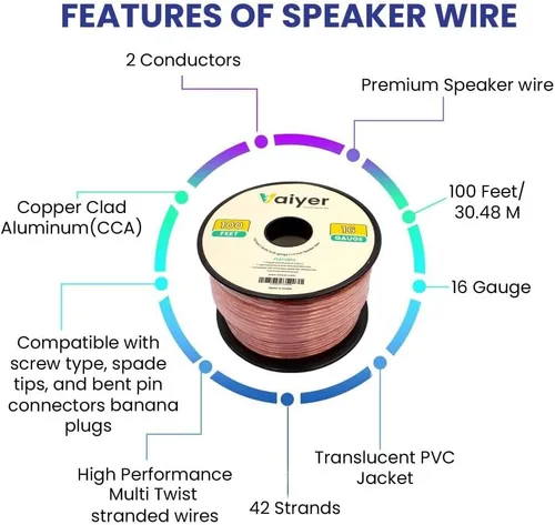 Miniatura 5 de Technical Pro Kit de sistema estéreo para el hogar, amplificador Bluetooth de 6 canales de 6000 vatios con 6 altavoces de techo enmarcados de 8