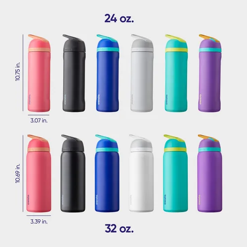 Miniatura 5 de Owala - Botella de agua aislada de acero inoxidable con popote y tapa de bloqueo