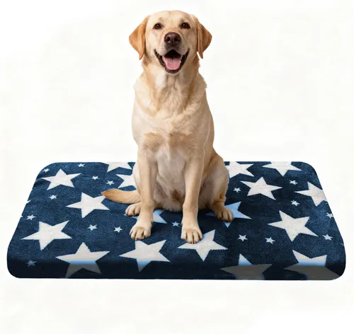 Miniatura 21 de Cama para Perros Lavable de Felpa Ortopédica para Exteriores, Alfombrilla para Jaula con Fondo Antideslizante, Almohadilla Suave de Lujo