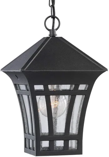 Sea Gull Lighting 60131-12 Herrington linterna colgante al aire libre accesorio exterior, uno - luz, negro