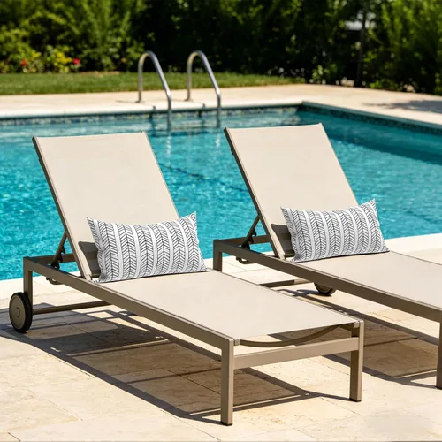 Miniatura 50 de Juego de 2 almohadas para exteriores de 16 x 16 pulgadas, repelentes al agua con interiores, para muebles de patio, hogar, jardín, geometría bohemia