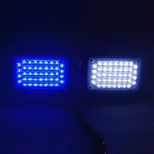 Miniatura 8 de Wecade® 86 luces LED estroboscópicas de protección solar, luces intermitentes de advertencia de emergencia para visera, máxima visibilidad con 12