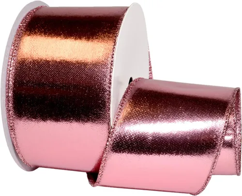 Miniatura 17 de Morex Ribbon alámbrico Lamé cinta, 2 – 1/2" X 10 yd, color dorado