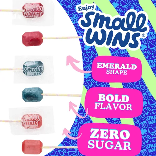 Miniatura 7 de Enjoy Small Wins Candy by Jayson Tatum - Paletas tropicales sin azúcar, ventosas veganas saludables, aperitivos bajos en calorías a base de plantas