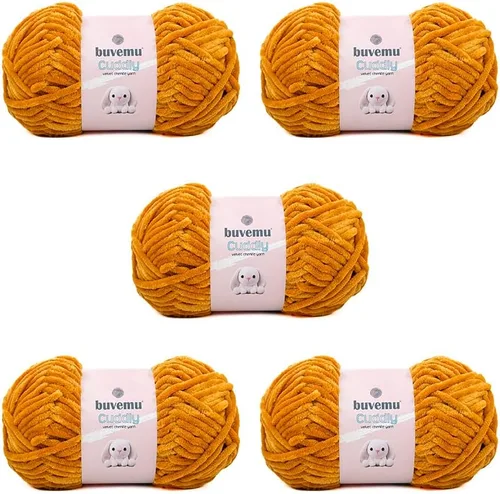 Miniatura 12 de Hilo de felpilla de terciopelo, súper suave y esponjoso, para tejer, hacer manualidades, color amigurumi, duradero para el desprendimiento, 3.53