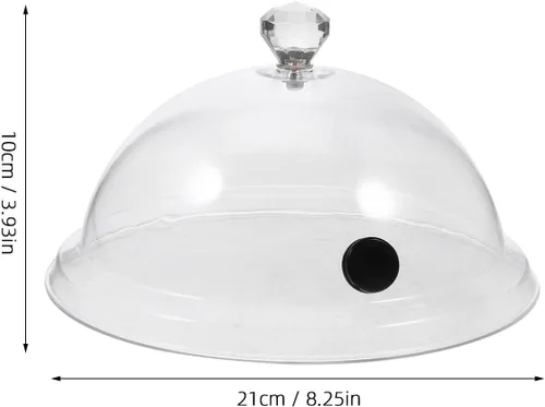 Miniatura 2 de Hemoton 2pcs cúpula de plástico para platos, vasos, cuencos, infusor Cloche, infusor accesorio tapa