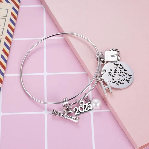 Miniatura 20 de Ukodnus Regalo de graduación de clase 2024 – Pulsera de graduado de último año 2024 – Regalos de graduación inspiradores para ella – 26 pulseras