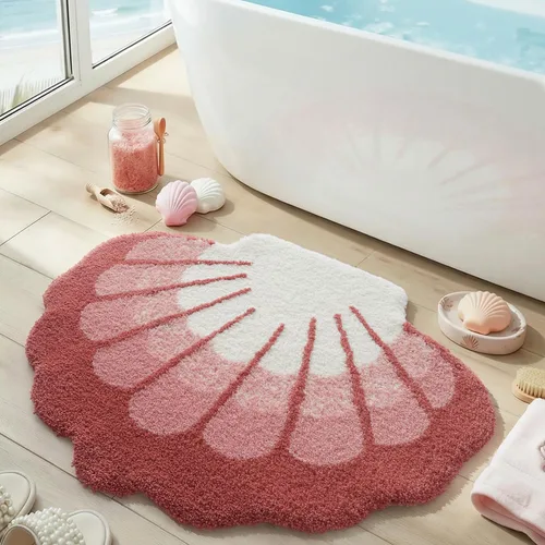 Miniatura 10 de DEXI Leaf - Alfombras de baño Monstera, 23.5 x 31.5 pulgadas, suaves, esponjosas y lindas con parte trasera antideslizante, alfombra de baño lavable