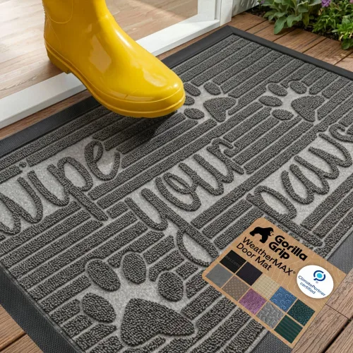 Miniatura 90 de Gorilla Grip - Tapete WeatherMax todoterreno 100% impermeable, caucho natural, resistente a manchas y decoloración, perfil bajo, interior y Grafito