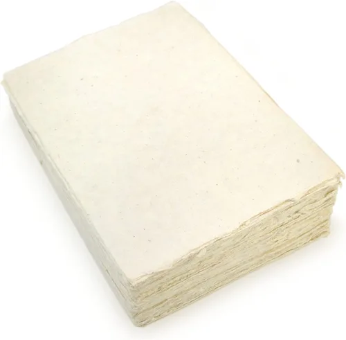 Miniatura 5 de Cartulina Lokta hecha a mano, papel de 5 x 7 pulgadas con borde de cubierta, papel lokta sin árboles para papelería vintage, impresión e