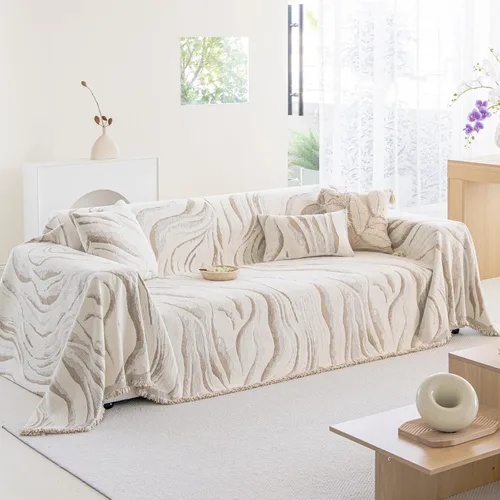 Miniatura 104 de ROOMLIFE Manta Funda Azteca Bohemia para Sofá, Decoración del Hogar Estilo Granja, Fundas de Sofá para Loveseat, Sofás de 2/3 Cojines, Apta