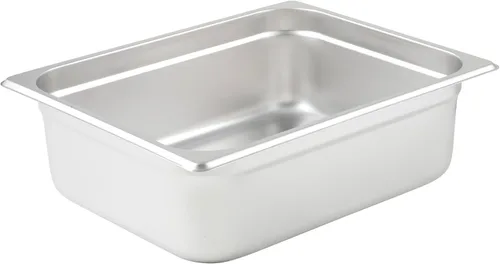 Winco Bandeja de vapor antiatascos, tamaño medio x 4 pulgadas, peso estándar