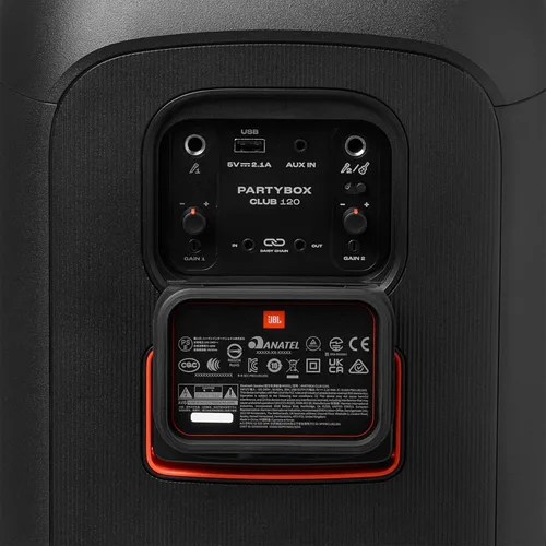 Miniatura 2 de JBL PartyBox Club 120 - Altavoz portátil para fiestas con mango plegable, potente sonido JBL Pro, espectáculo de luces futurista, hasta 12 horas