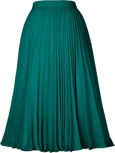 Miniatura 141 de GRACE KARIN - Falda plisada de gasa para mujer, con cintura alta y elástica, vuelo, corte acampanado y longitud por debajo de la rodilla
